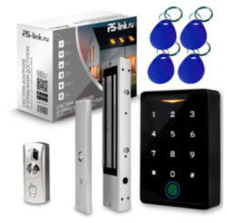 Система СКУД Ps-Link KIT-CH1-FP-350 / сканер отпечатков / магнитный замок 350кг / RFID, WIFI