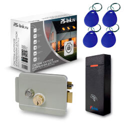 Комплект СКУД  KIT-M010MF-WP-G эл. механический замок, RFID