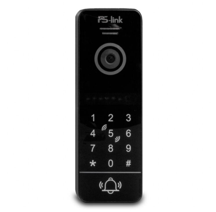 Вызывная панель для видеодомофона PS-207RCP Black с контроллером и считывателем Mifare