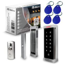 Система СКУД PS-Link KIT-T6MF-180 / эл. магнитный замок 180кг / кодовая панель / RFID Mifare