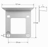 Комплект электромеханический замок с козырьком Undino UD-KIT-EML-SS-RLB