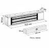 Комплект СКУД KIT-3D01EM-WP-W-280 распознавание лиц, RFID, WIFI