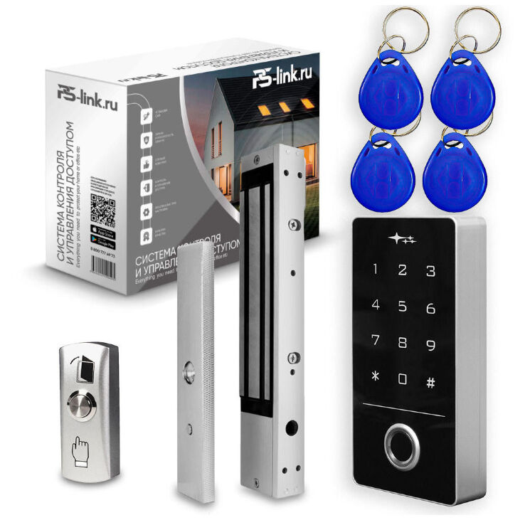 Комплект СКУД KIT-TF1EM-WP-W-350 распознавание отпечатка, RFID, WIFI