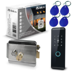 Система СКУД Ps-Link KIT-H102-SSM / сканер отпечатков / эл. механический замок / RFID, WIFI