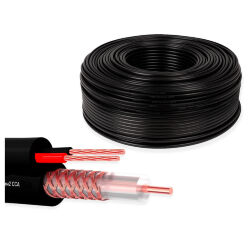 Кабель КВК  KVK-CCA-2035-50 RG-59 + 2 x 0.35 кв.мм. 50м.