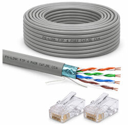 Кабель витая пара FTP4 cat.5E CCA 90 метров FTP-CCA90