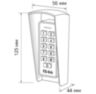 Козырёк для панели доступа Ps-Link PS-K33EM зеленый PETG