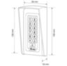 Козырёк для панели доступа Ps-Link PS-S601EM-WP белый PETG
