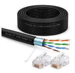 Кабель витая пара FTP4 cat.5E CCA 10 метров FTP-CCA10-OUT уличный