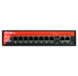 Сетевой PoE коммутатор 8 POE и 2 Uplink портов Ps-Link VD-208P