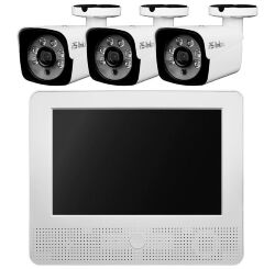Комплект видеонаблюдения AHD 2Мп  KIT-C9203HD 3 камеры для улицы, регистратор с монитором