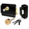 Система СКУД KIT-M010EM-WP-P-B на 1 дверь, черный электромеханический замок, 2 всепогодных считывателя RFID 125 кГц EM-Marine