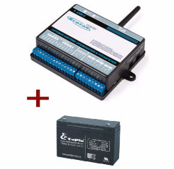 Комплект сигнализации КСИТАЛ GSM-8T + АКБ 7Ач