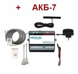 Комплект сигнализации КСИТАЛ GSM-4T + АКБ 7Ач