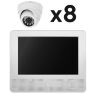 Комплект видеонаблюдения AHD 2Мп KIT-A9208HD 8 камер для помещения, регистратор с монитором