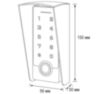 Козырёк для панели доступа Ps-Link PS-TF2EM-WP-W коричневый из PETG