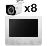 Комплект видеонаблюдения AHD 2Мп KIT-C9208HD 8 камер для улицы, регистратор с монитором