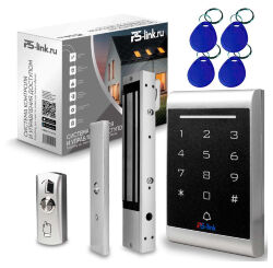 Система СКУД  KIT-1203EM-280 электромагнитный замок 280 кг тип НО, кодовая панель EM-Marine, 2000 пользователей, IP40
