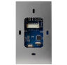 Система СКУД KIT-1203EM-SS на 1 дверь, панель со считывателем RFID 125кГц EM-Marine, замок никелеровка, НЗ тип