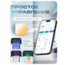 Умный сенсорный трехканальный WIFI выключатель WF-E3 Золотой