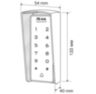 Козырёк для панели доступа Ps-Link PS-T1202EM-WP-W PETG зеленый