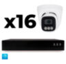 Комплект IP-видеонаблюдения KIT-A416IP-POE 4 Мп, 16 купольных IP-камер, NVR, 16 PoE портов