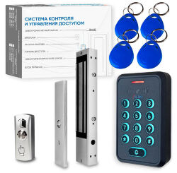 Комплект СКУД KIT-K310EMF-350 эл. магнитный замок 350кг, RFID, WIFI, защита IP66