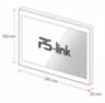 Комплект проводного WIFI видеодомофона KIT-185DP-306IC-B детекция движения, интерком, реле для замка