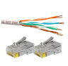 Кабель UTP4 cat.5E CU 10 метров UTP-CU10 с коннекторами RJ-45