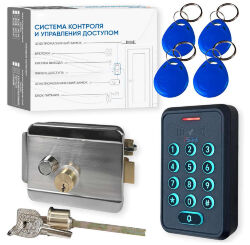 Комплект СКУД KIT-K310EMF-SS эл. механический замок, RFID, WIFI, для улицы, защита IP66