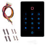 Система СКУД KIT-T12MF-P-B на 1 дверь, сенсорная панель, 2 считывателя Mifare, черный замок, НЗ тип
